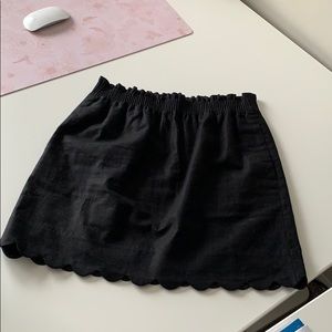 J Crew elastic waist skirt black sz 4